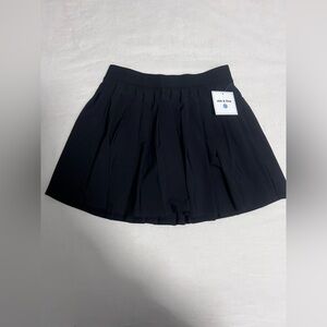 Black Pleated skort